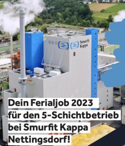 Ferialjob bei Smurfit Kappa Nettingsdorf